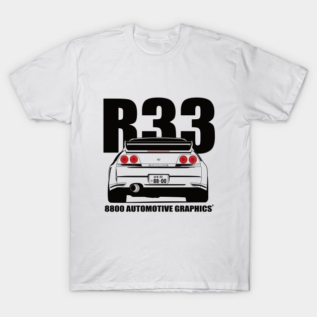 Nissan Skyline R33 Transparent Version T-Shirt by 8800ag